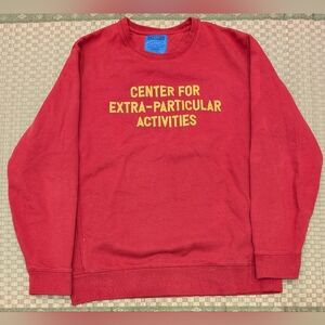Brother Brother Center Crewneck Sweatshirt in Trojan Maroon Men's Size Large